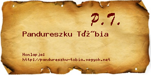 Pandureszku Tóbia névjegykártya